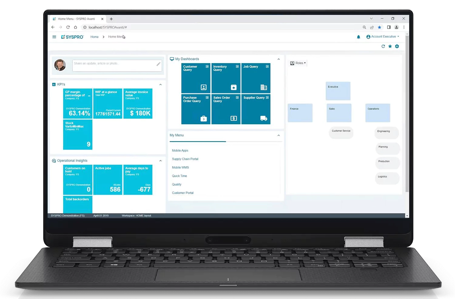 syspro erp mrp screenshot